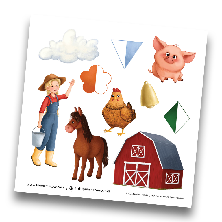 the mama cow stickers