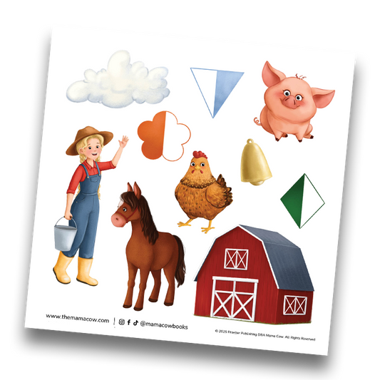 the mama cow stickers