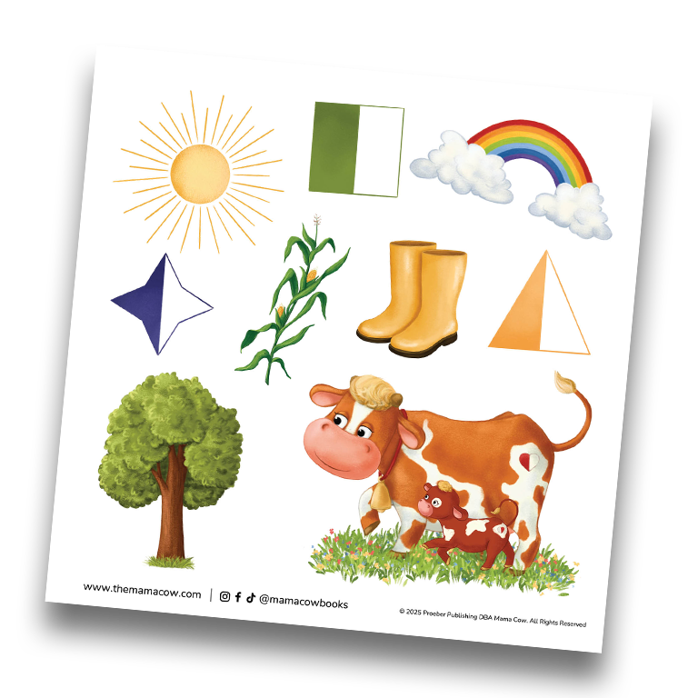 the mama cow stickers
