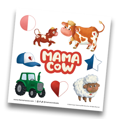 the mama cow stickers